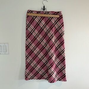 Y2K plaid tartan skirt